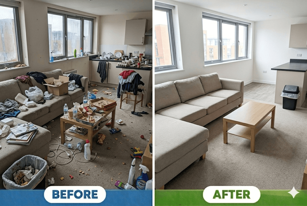 End of tenancy cleaning in London - move out clean